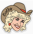 Dolly Cowgirl Sticker-fair-The Silo Boutique, Women's Fashion Boutique Located in Warren and Grand Forks North Dakota
