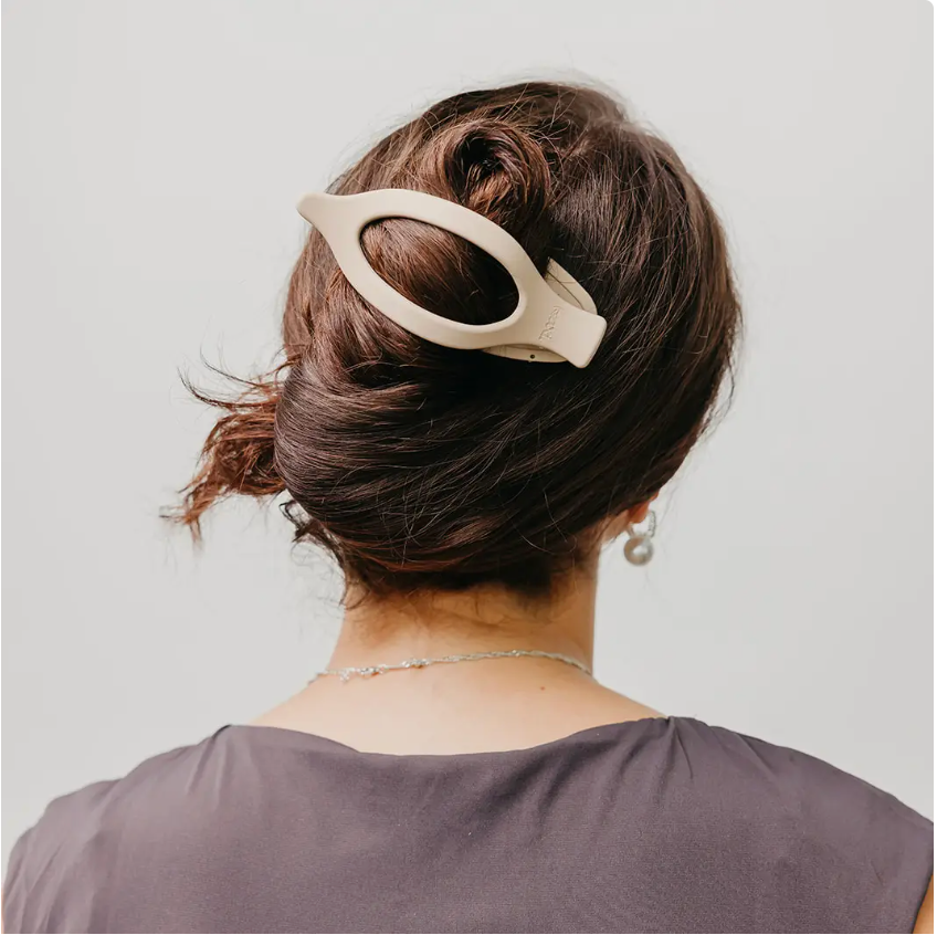 KAXI Lay Down 2.0 Claw Clip-Matte Bone-Hair Accessories-zad-The Silo Boutique, Women's Fashion Boutique Located in Warren and Grand Forks North Dakota