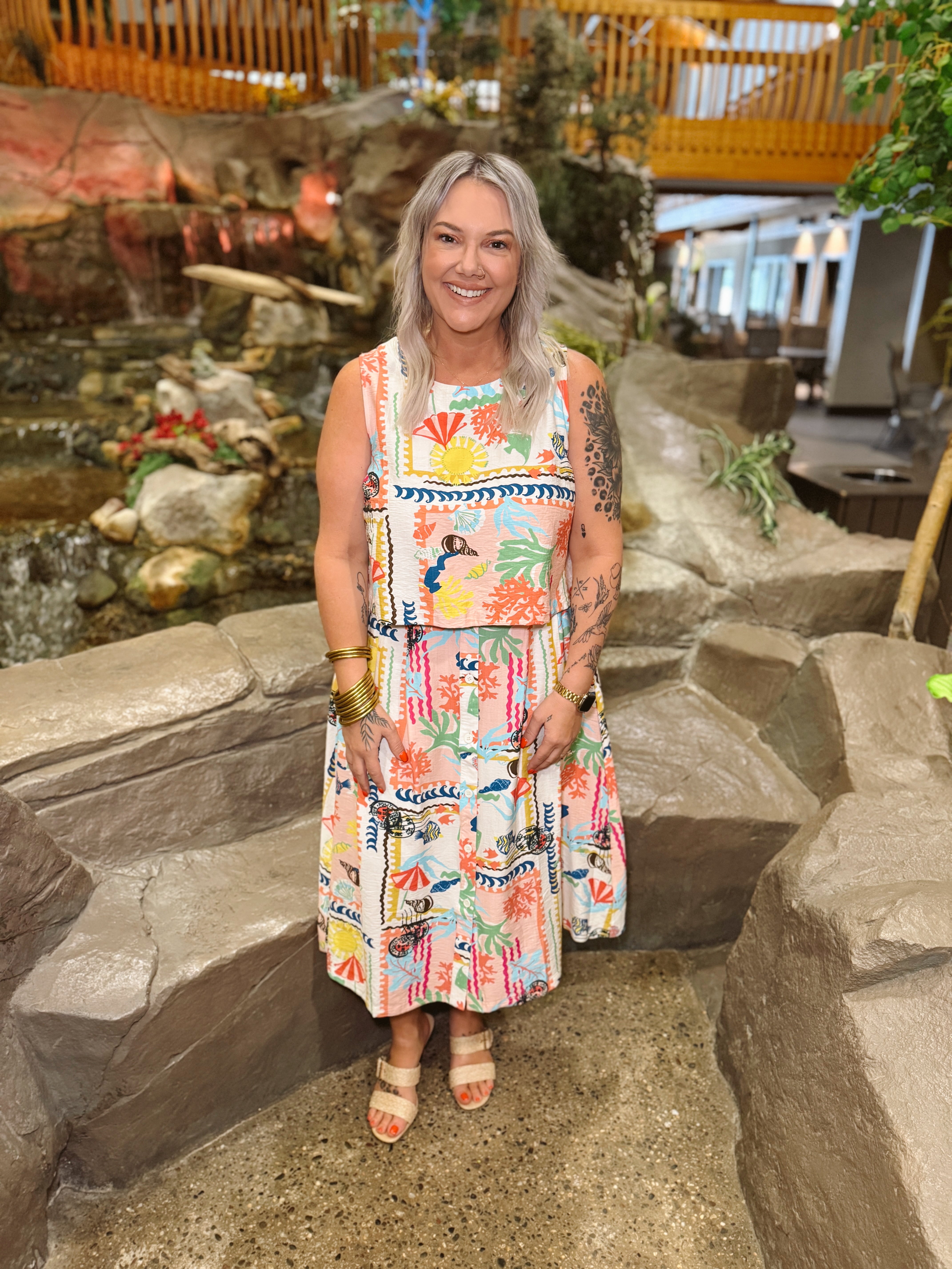 At The Beach Skirt-Final Sale-Skirts-Umgee-The Silo Boutique, Women's Fashion Boutique Located in Warren and Grand Forks North Dakota