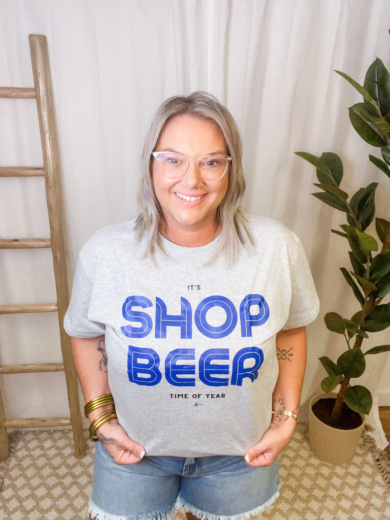 American Farm Company Shop Beer Time of Year Tee-Graphic Tees-american farm company-The Silo Boutique, Women's Fashion Boutique Located in Warren and Grand Forks North Dakota