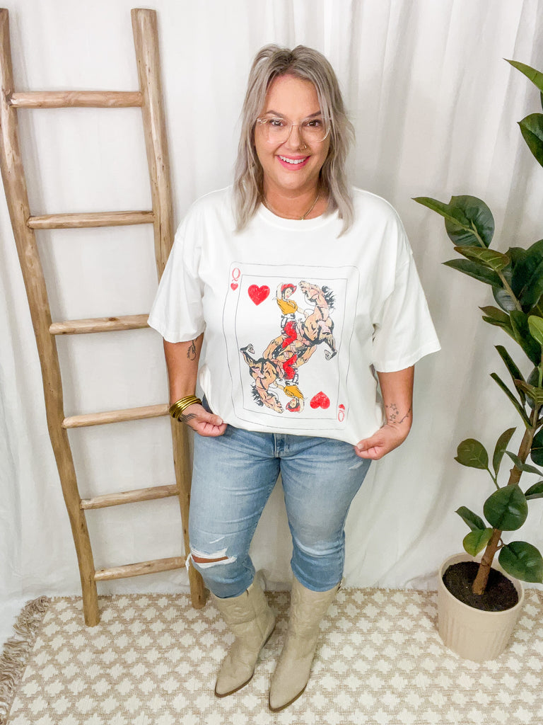 Cowgirl Queen Tee-Graphic Tees-zutter-The Silo Boutique, Women's Fashion Boutique Located in Warren and Grand Forks North Dakota