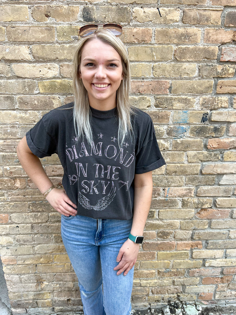 Girl Dangerous Diamond in the Sky Tee-Graphic Tees-girl dangerous-The Silo Boutique, Women's Fashion Boutique Located in Warren and Grand Forks North Dakota