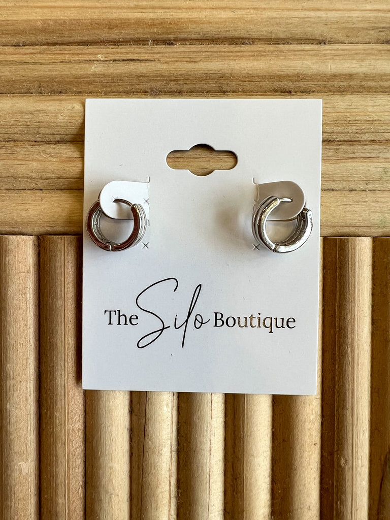 Mini Mini Fine Line Huggie Earrings-Earrings-Fame-The Silo Boutique, Women's Fashion Boutique Located in Warren and Grand Forks North Dakota