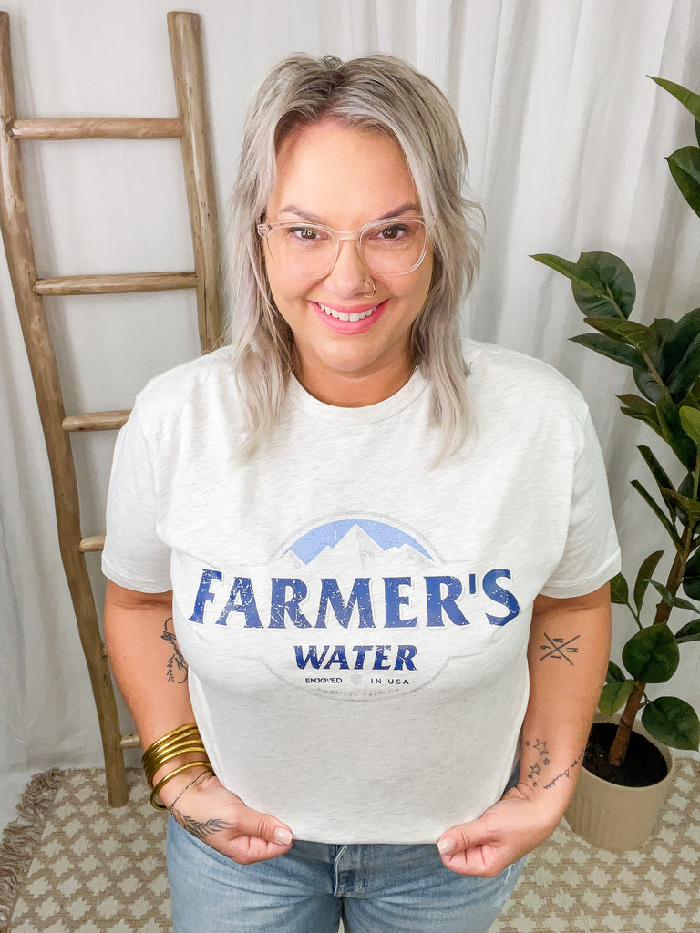 American Farm Company Farmer's Water Tee-Graphic Tees-american farm company-The Silo Boutique, Women's Fashion Boutique Located in Warren and Grand Forks North Dakota
