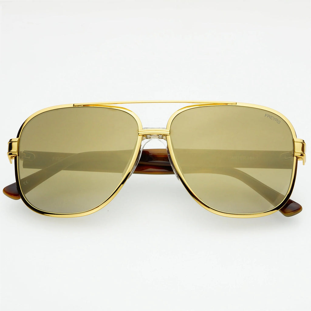 Freyrs Carter Gold Mirror Tortoise Sunglasses-Sunglasses-freyers-The Silo Boutique, Women's Fashion Boutique Located in Warren and Grand Forks North Dakota