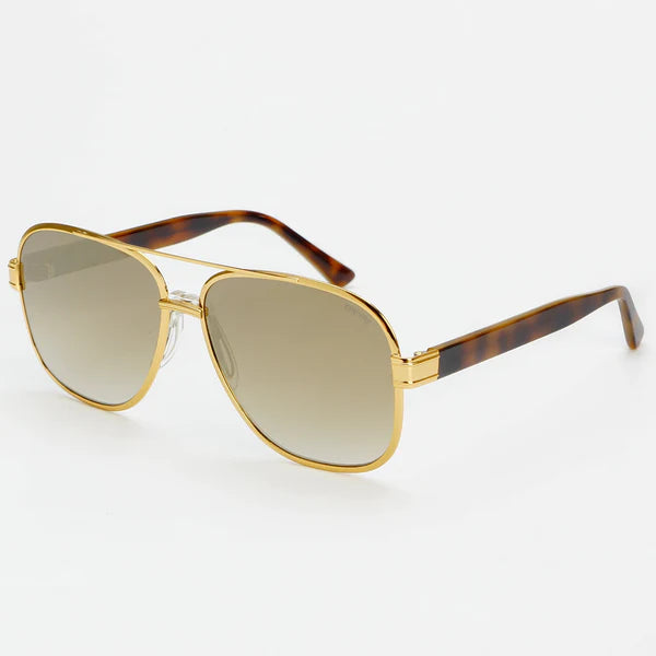 Freyrs Carter Gold Mirror Tortoise Sunglasses-Sunglasses-freyers-The Silo Boutique, Women's Fashion Boutique Located in Warren and Grand Forks North Dakota