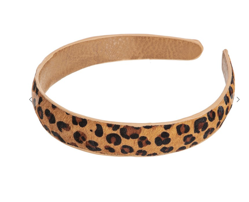 Leopard Slim Headband-Headbands-Fame-The Silo Boutique, Women's Fashion Boutique Located in Warren and Grand Forks North Dakota