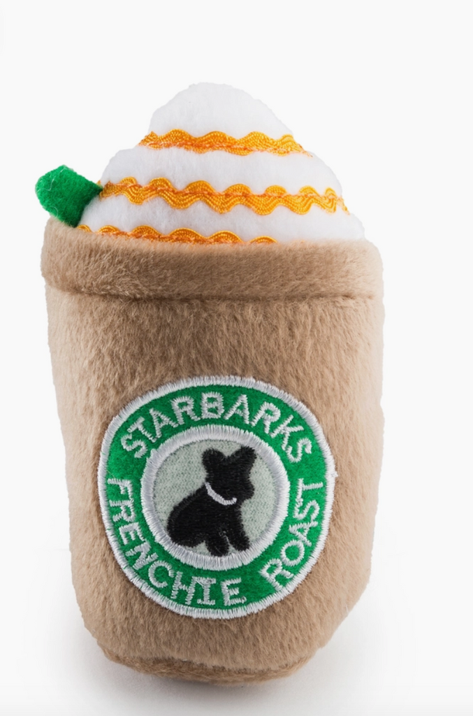 Starbarks Frenchie Roast Plush Dog Toy-Dog Toys-haute diggity-The Silo Boutique, Women's Fashion Boutique Located in Warren and Grand Forks North Dakota