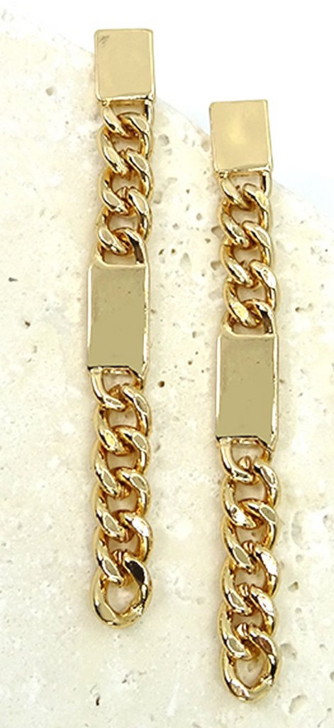 Chunky Chain Earrings-earrings-wall to wall-The Silo Boutique, Women's Fashion Boutique Located in Warren and Grand Forks North Dakota