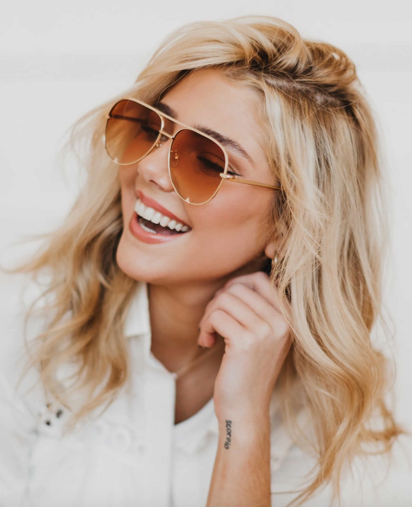 PS Alexa Aviator Frame Sunglasses-Sunglasses-pretty simple-The Silo Boutique, Women's Fashion Boutique Located in Warren and Grand Forks North Dakota