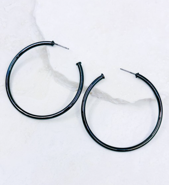 Seoula Hoop Earrings-Earrings-southern seoul-The Silo Boutique, Women's Fashion Boutique Located in Warren and Grand Forks North Dakota