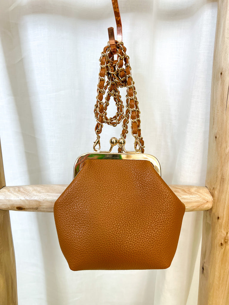 Brown Cleo Coin Pouch Crossbody-Crossbody Purses-Jen and Co-The Silo Boutique, Women's Fashion Boutique Located in Warren and Grand Forks North Dakota