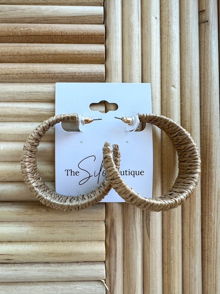 Fame Hoop Earrings-Earrings-Fame-The Silo Boutique, Women's Fashion Boutique Located in Warren and Grand Forks North Dakota