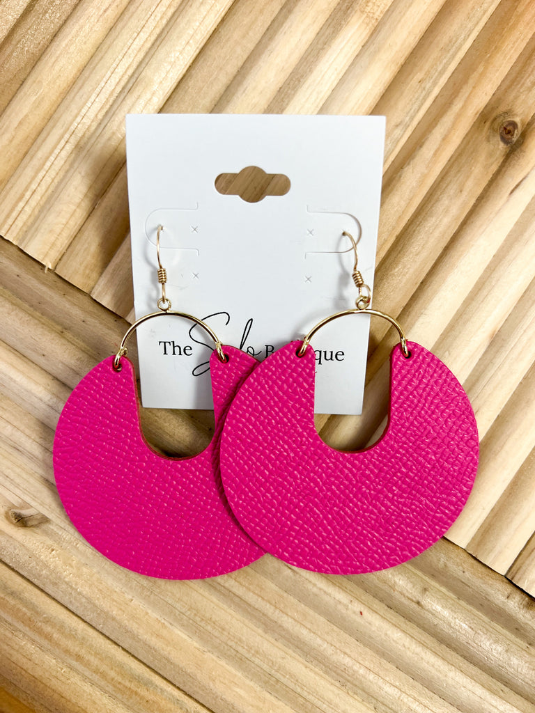 Nickel and Suede Paradise Pink Earrings-Earrings-nickel and Suede-The Silo Boutique, Women's Fashion Boutique Located in Warren and Grand Forks North Dakota