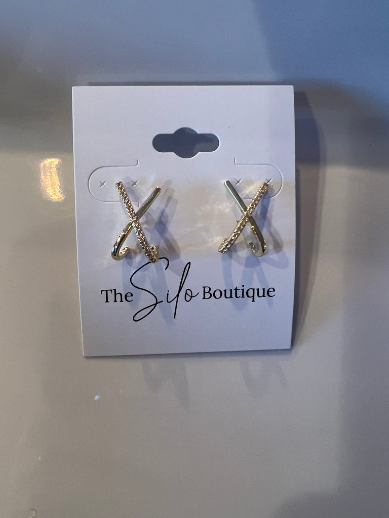 Pannee Bar Post Earrings-Earrings-pannee-The Silo Boutique, Women's Fashion Boutique Located in Warren and Grand Forks North Dakota